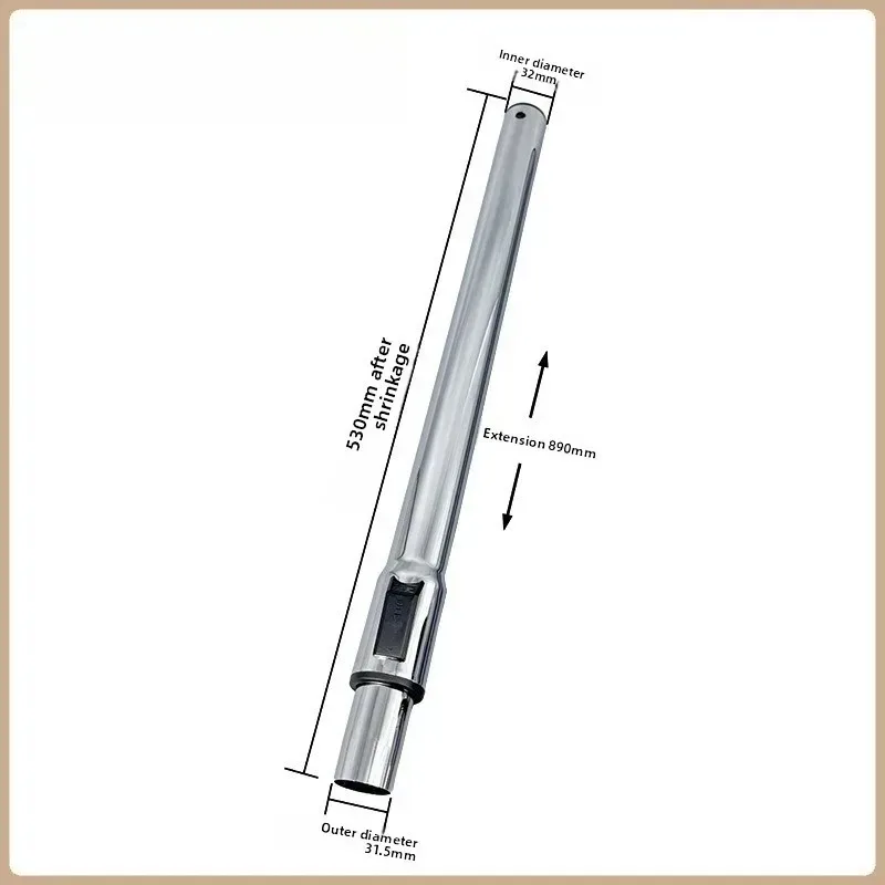 Universal 32mm For Most Models Vacuum Cleaner Tube Connection Pipe Vacuum Cleaner Tube Telescopic Tube Suitable