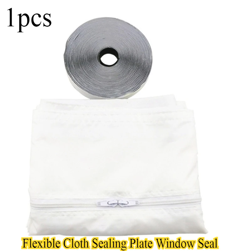 

1 шт., гибкая тканевая уплотнительная пластина, оконное уплотнение для портативного кондиционера, комплект уплотнений для окон, универсальная изолированная оконная крышка