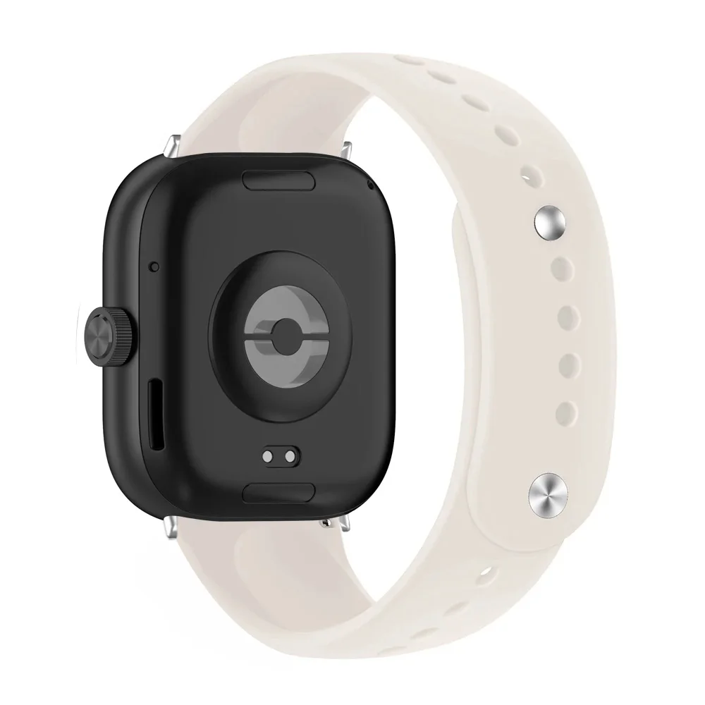 레드미 워치 4 용 실리콘 밴드, 스트랩 액세서리, 샤오미 미밴드 8 프로 밴드용 스포츠 교체 팔찌, 2 섹션