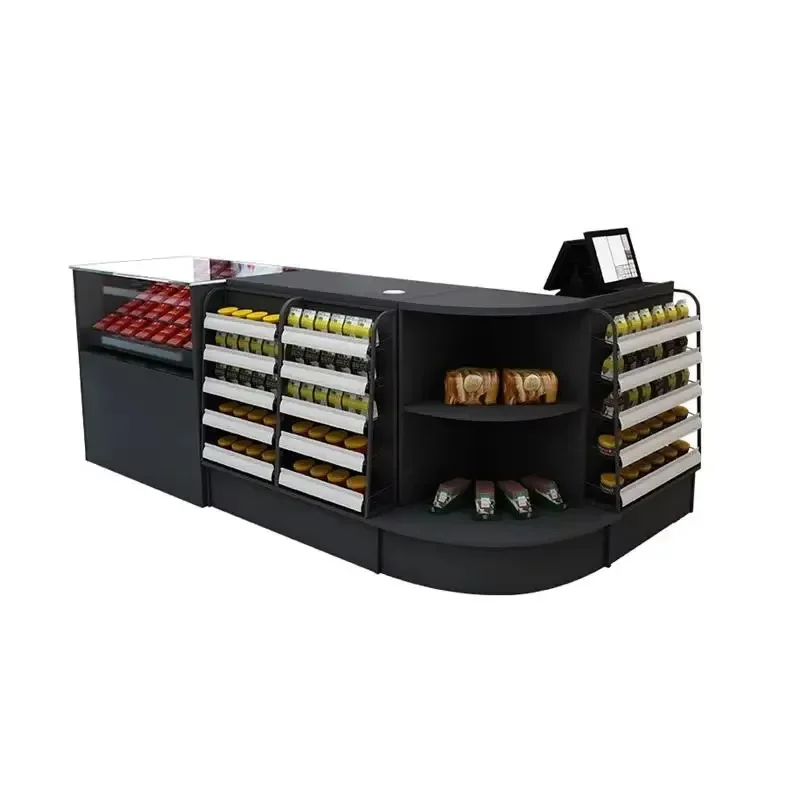 Corner Display Reception Desks Black Modern Minimalist Space Reception Desks Supermarket Classic Mostrador Bar Furniture