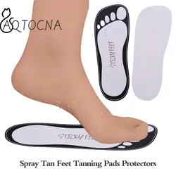 20Pc Disposable Cardboard Tanning Feet Pad Tanning Slipper Tanning Sticky Feet Spray Tan Foot Pads Protectors Stickers For Body