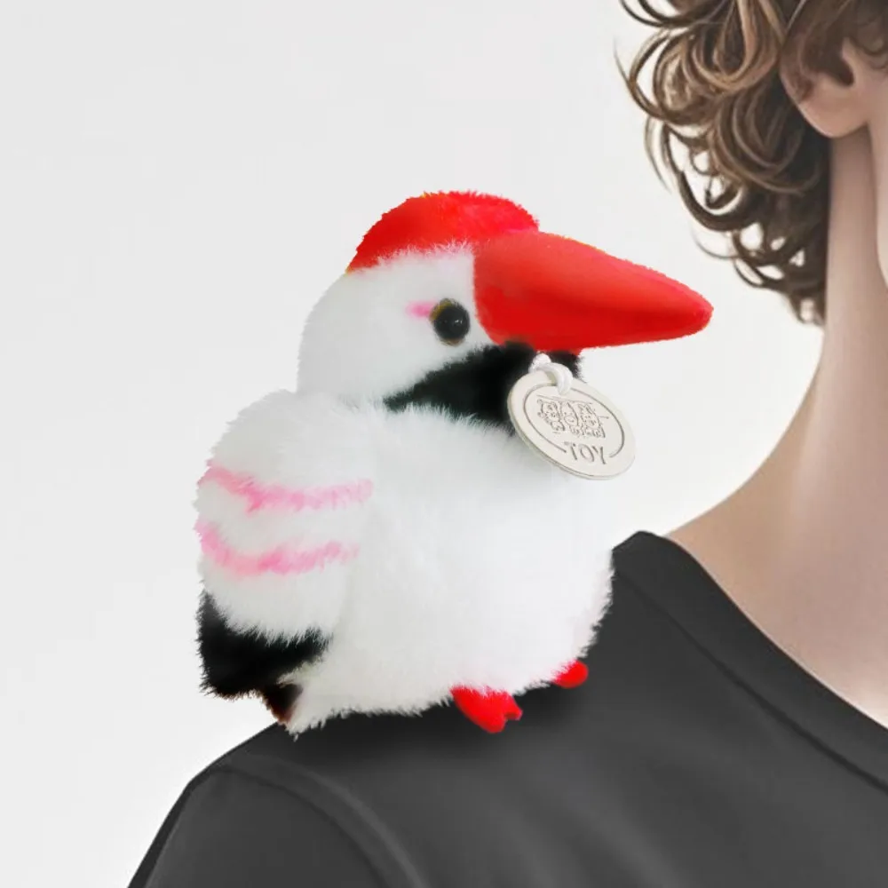 

Simulation Parrot Pendant Bag Pendant Animal Birds Snap Wristband Magnetic Cartoon Standing Shoulder Animals Birthday Gifts