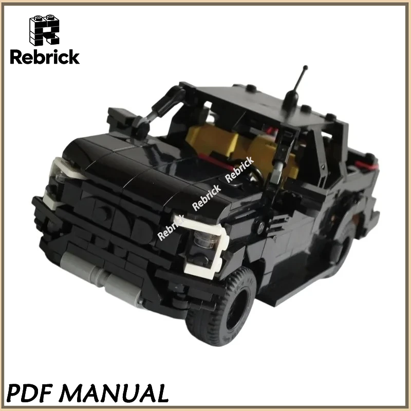 

Конструктор MOC «Рейнджер Раптор» (альтернативная сборка), детализированная модель внедорожника для любителей хобби и домашнего декора