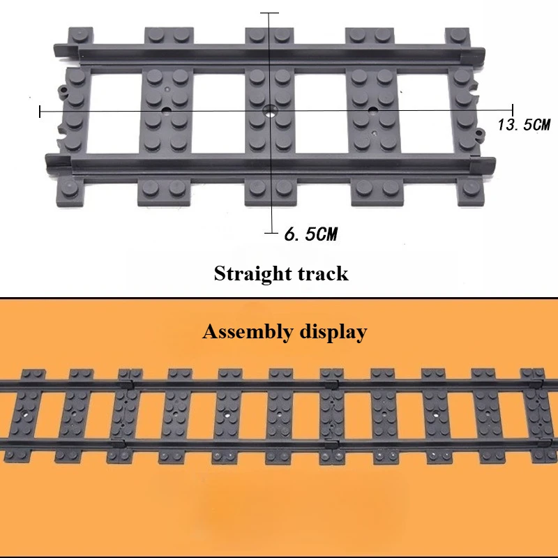 مكعبات بناء تجميع مسار القطار المروري الحضري: مسارات فرعية مسارات مستقيمة مسارات منحنية مسارات مرنة - هدية لعبة للأولاد