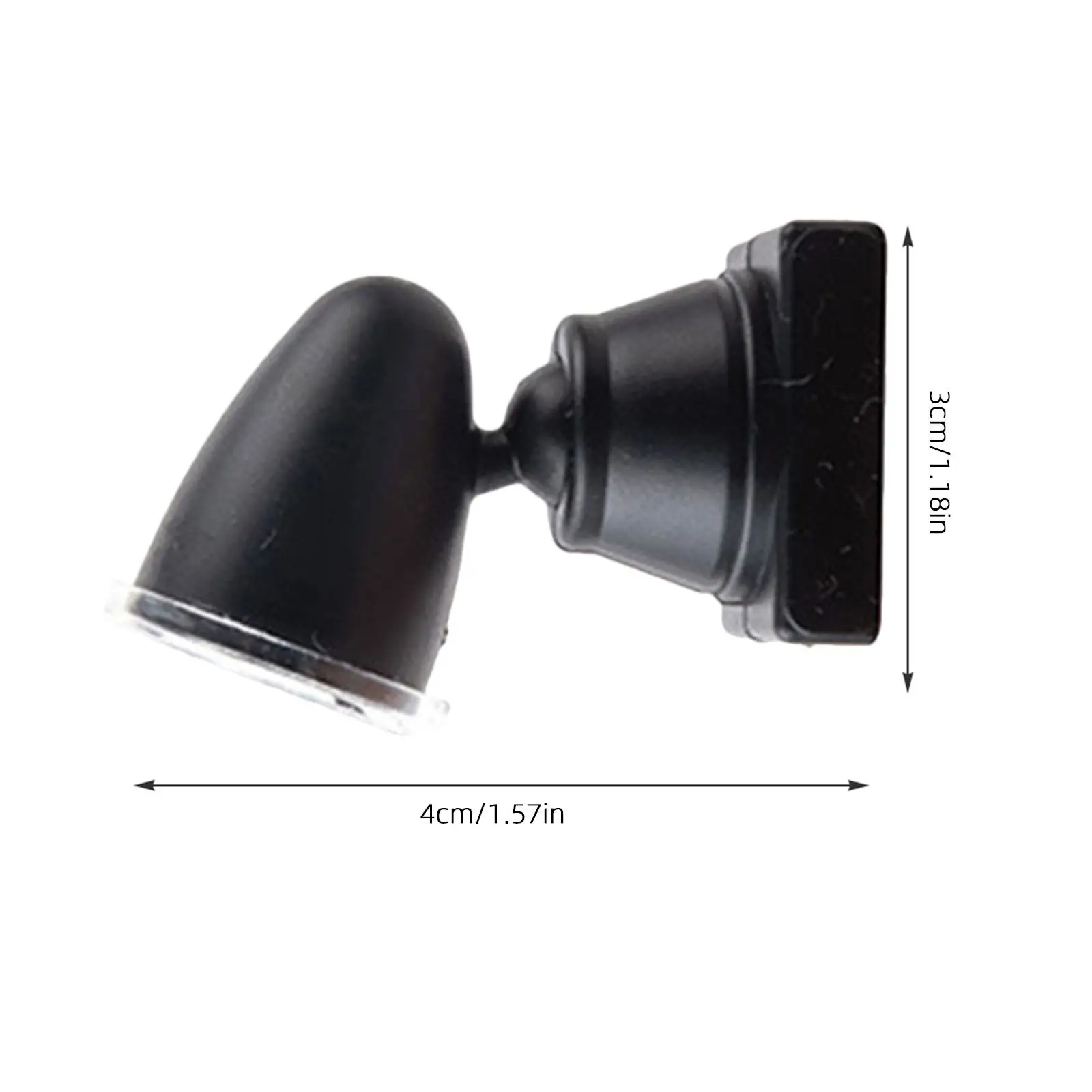 2Pcs Railroad Signal Light Sturdy Plastic Metal Mini Spotlight for Sand Table Landscape Train Layout Scene Decoration view 4