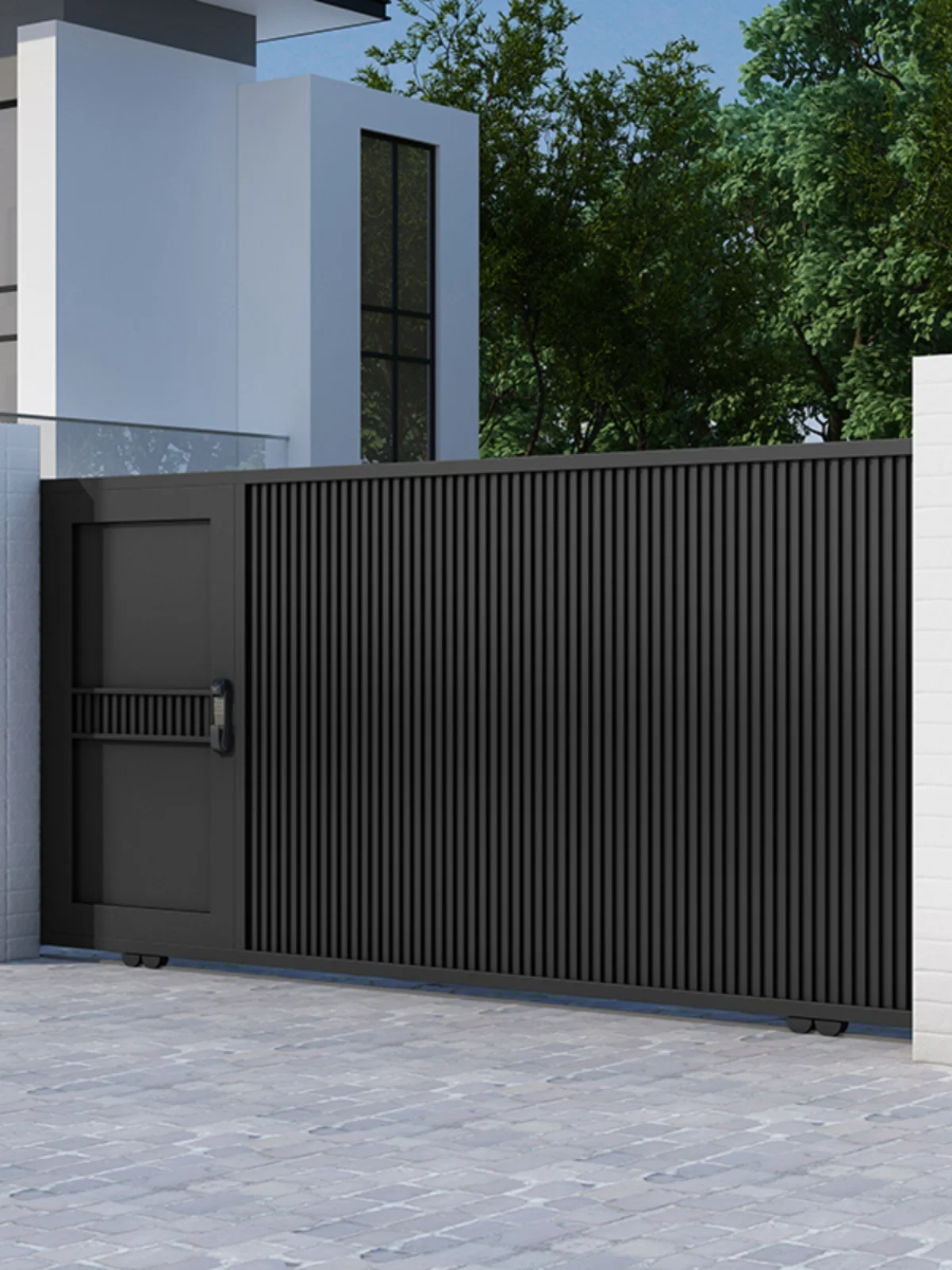 &*Factory Direct Stainless Steel Electric Sliding Gate Automatic Iron Courtyard Gates for Villa Courtyard Electric Wrought*&