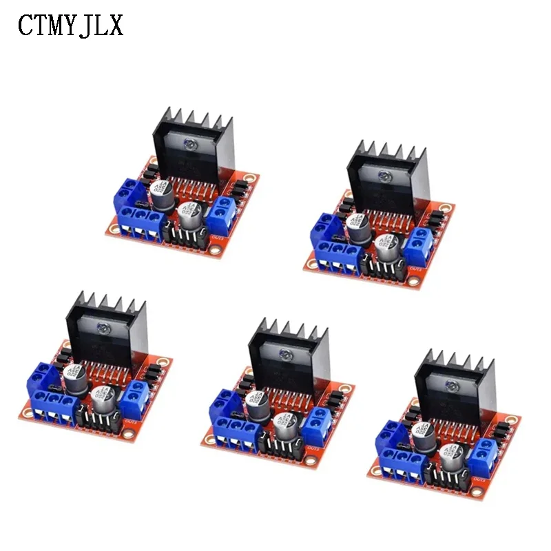 5pcs L298N Motor Driver Board L298N Stepper Motor Smart Car Robot Breadboard Peltier High Power DC Motor Driver For Arduino