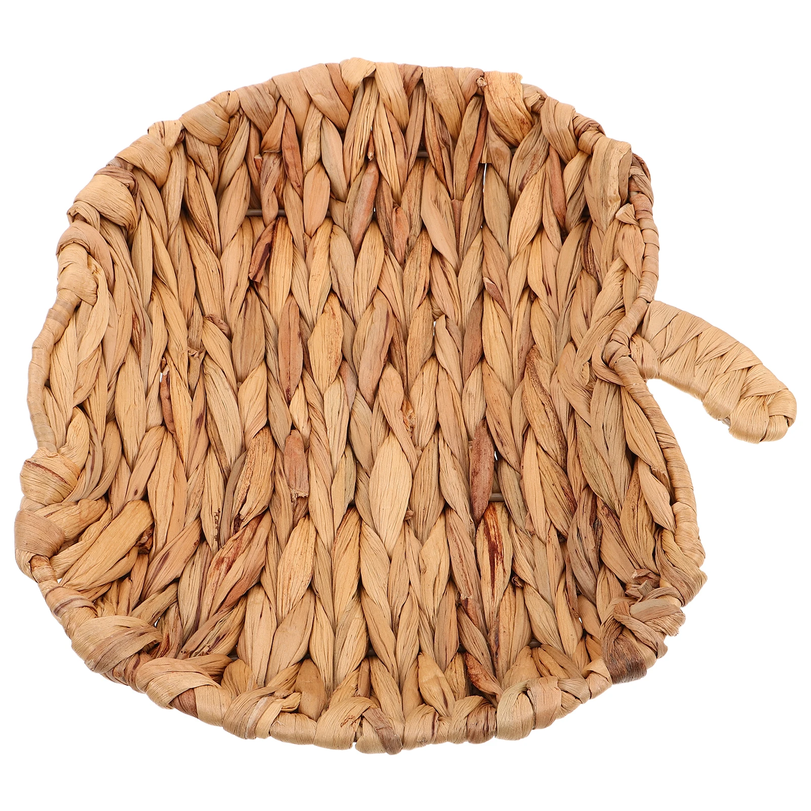 

Farmhouse Retro Apple Shape Woven Tray Decorative Organizer Storage Basket Tabletop Ornament Kitchen Counter Coffee Table