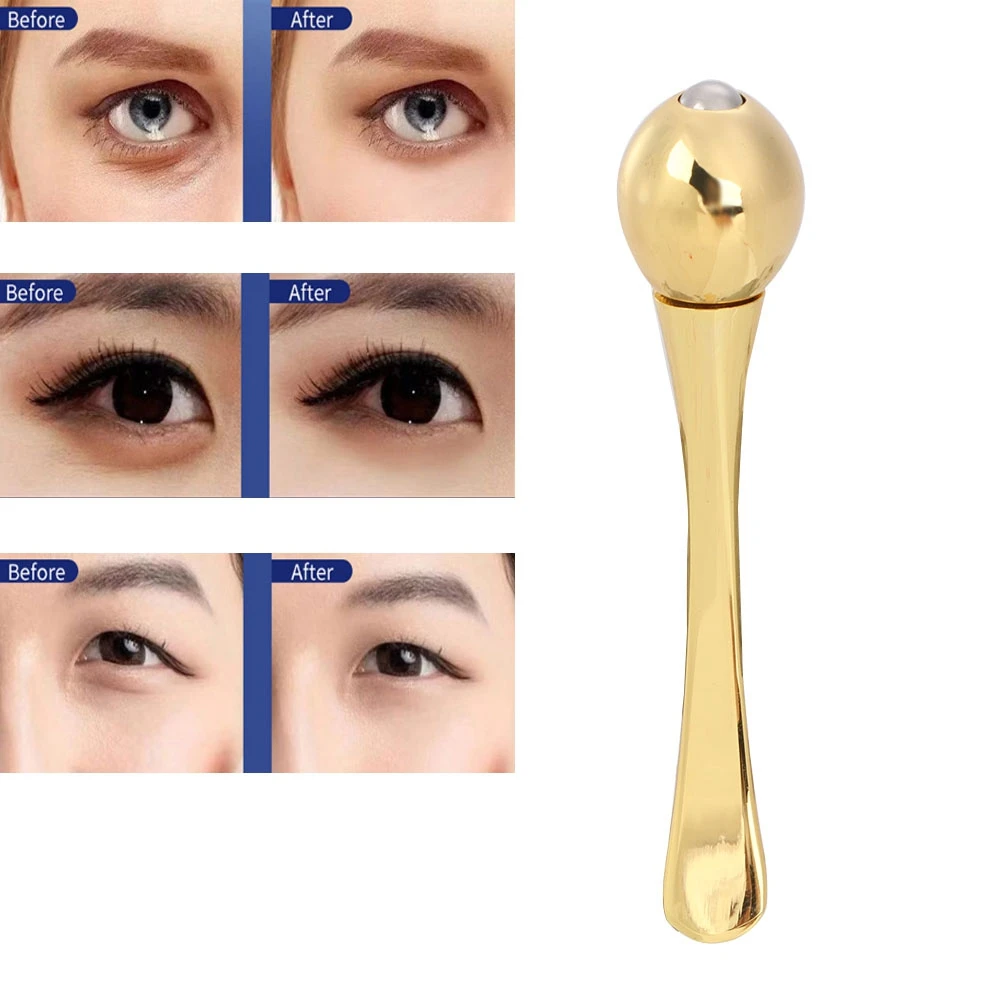 Mini Eyes Massager Bar in lega di zinco maschera per il viso cucchiaio antirughe occhi sollievo dalla fatica bastone da massaggio applicatore portatile per crema per gli occhi