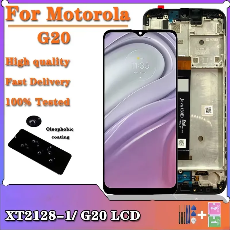 Test pour Motorola Moto G20 Écran LCD Écran Tactile Digitizer Assemblée Pour Moto G20 LCD XT2128-1 XT2128-2 Affichage