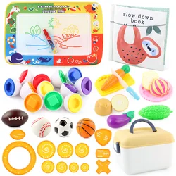 Puzzle Science and Education Toy Set Painting Graffiti gashapon Play House toy Early education toy set Christmas gift