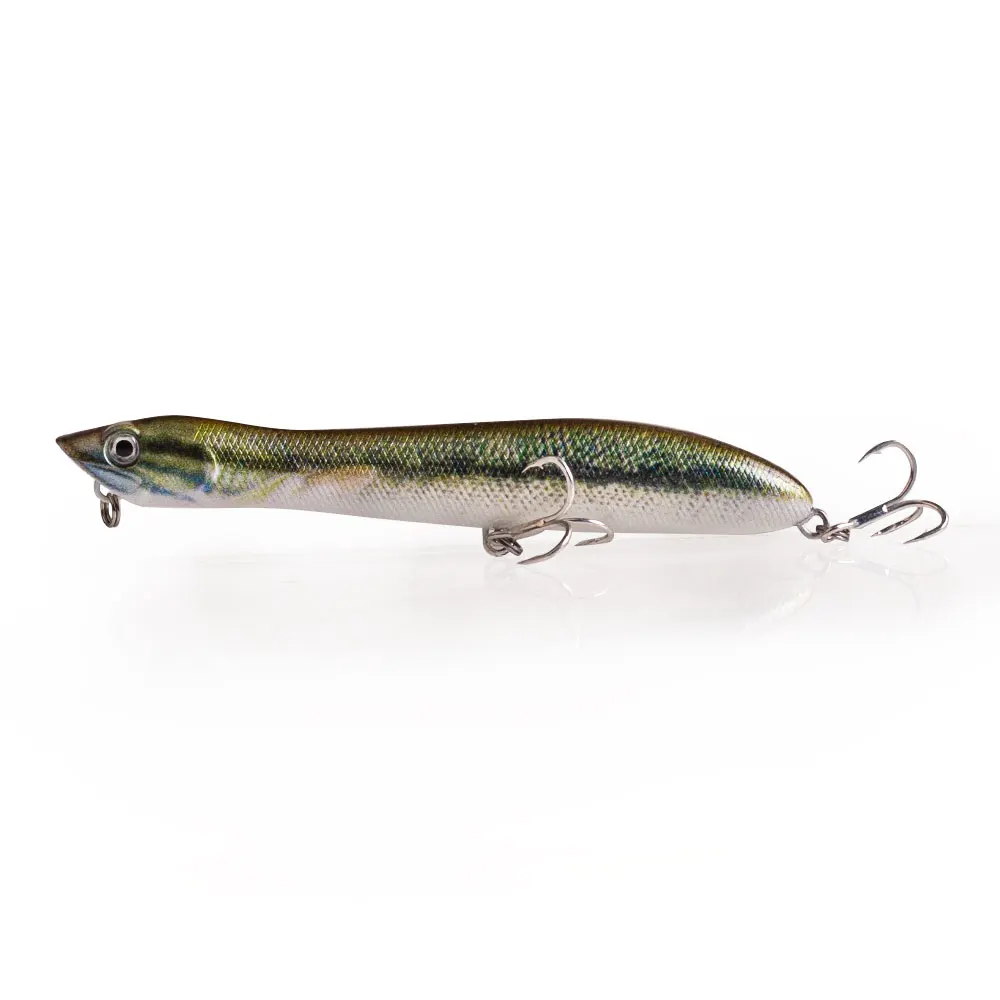 120mm/18g Topwater Pencil Popper Schwimmender Angelköder Snakehead Wobbler Tackle Baits Minnow für Schnapper, Flunder, Bass, Chub