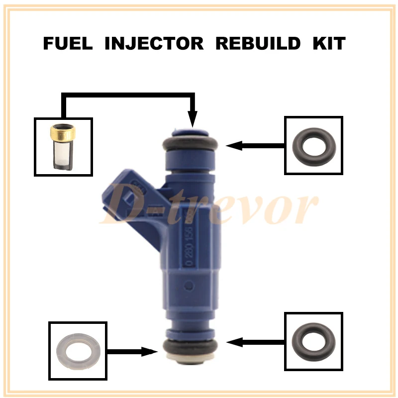 Fuel Injector Repair Kits for2001-2006 Audi A4 1.8L turbo 06B133551M 0280156065