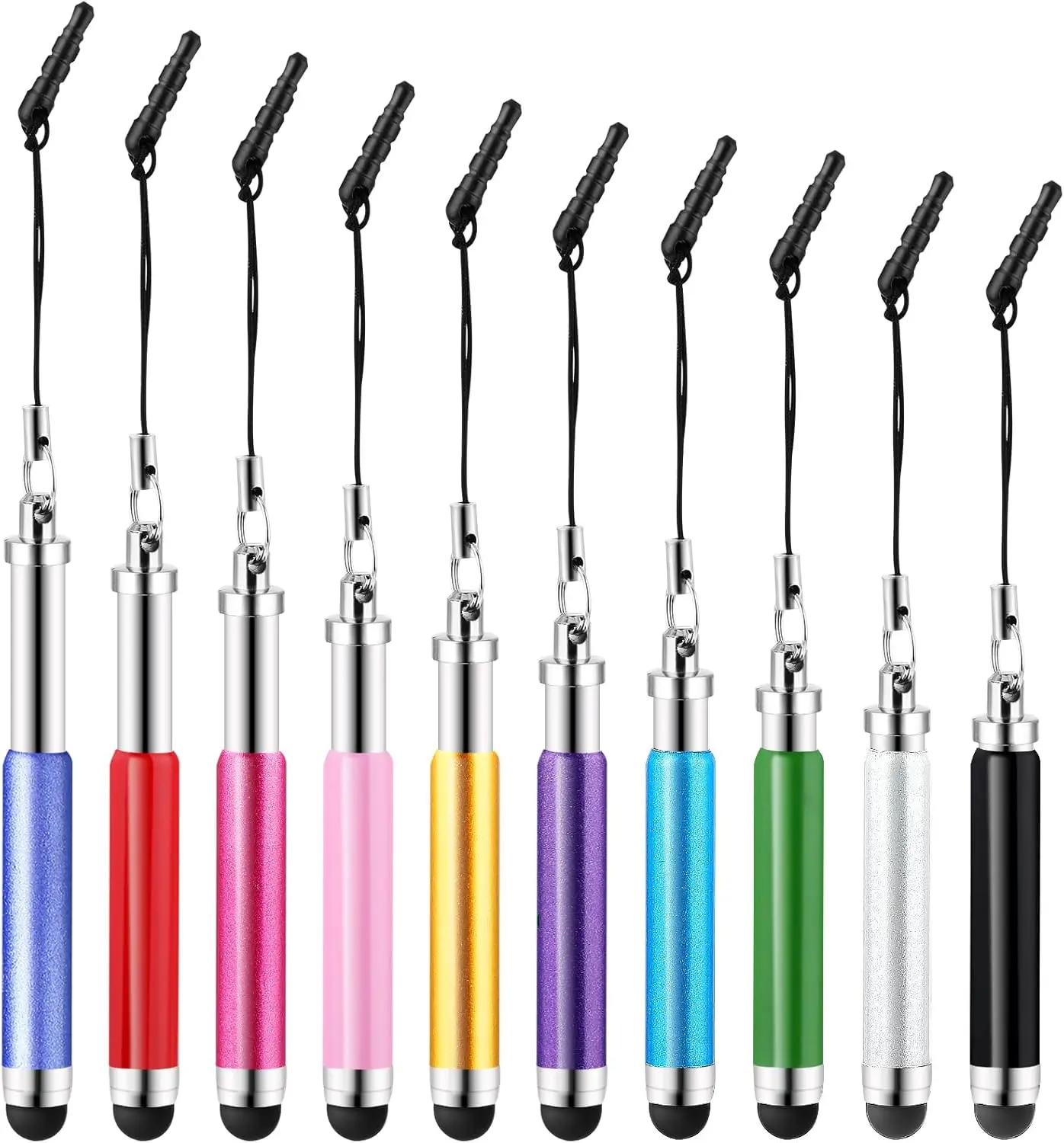 

10 Mini Stylus Pens, High Precision for Touch Screens, Universal for Smartphones, Tablets