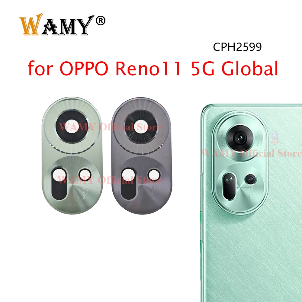 WAMY Rear Back Camera Glass Lens Cover Replacement for OPPO Reno11 Reno 11 5G Global CPH2599