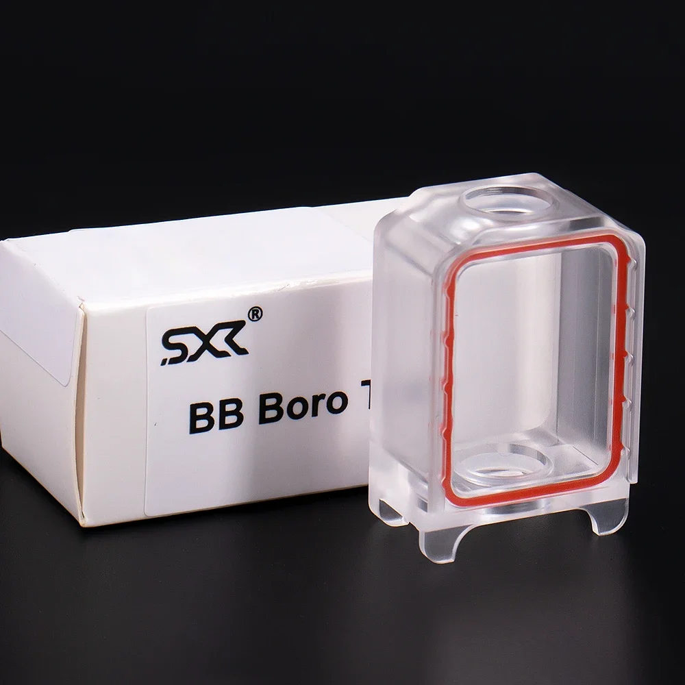 

SXK Стильная стеклянная дверная крышка Boro Tank для заготовки V4 Box Mod BB Box PC материал прозрачный SXK горячая Распродажа для Atom HMMR USD RBA