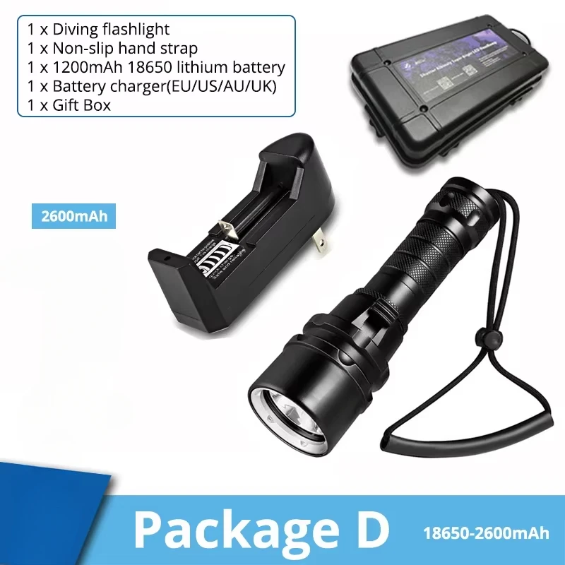 ESMARTER Dive Flashlight Black 5