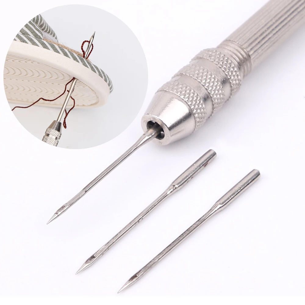 

Replaceable Multifunctional Shoes Repair Tool Kit Leather Sewing Awl Set Punch Stitching Needle DIY Sewing Leathercraft Supplies