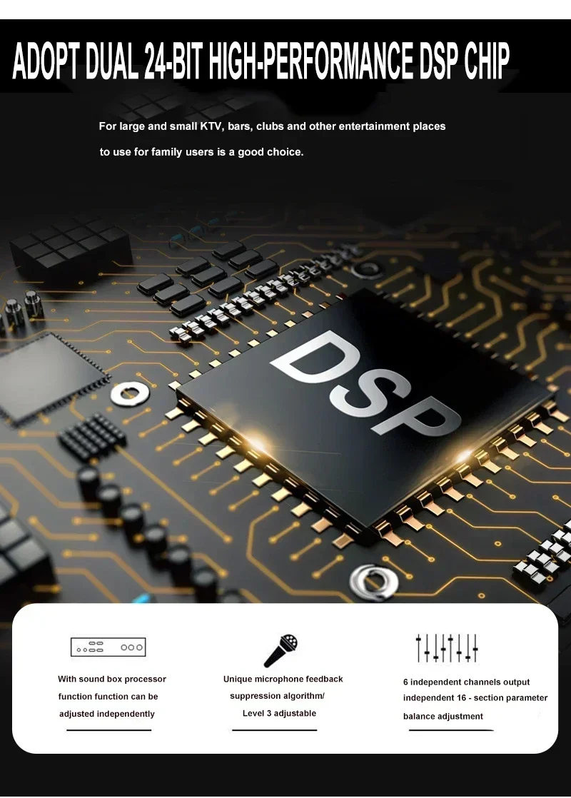 متوفر في المخزون XTUGA LX8 جهاز مزج الصوت الرقمي الاحترافي ذو التأثير المسبق للفيديو والإضاءة المؤثرات المسبقة للميكروفون