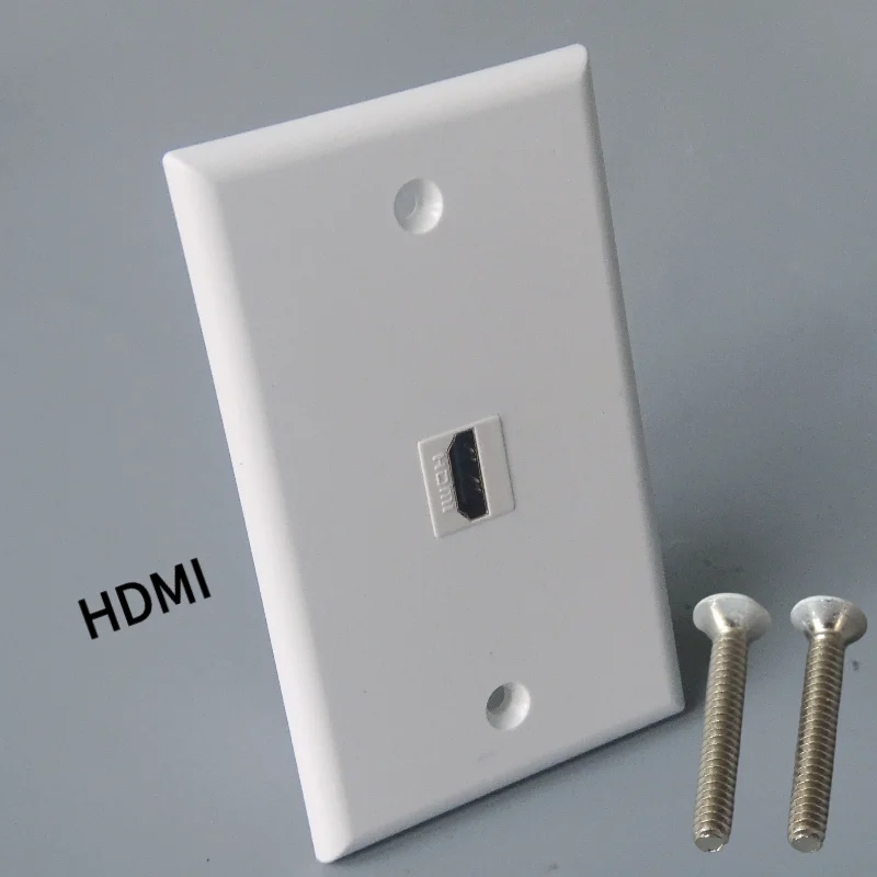 5pcs 1 Port HDMI Female to Female In-Line Wall Panel Jacks