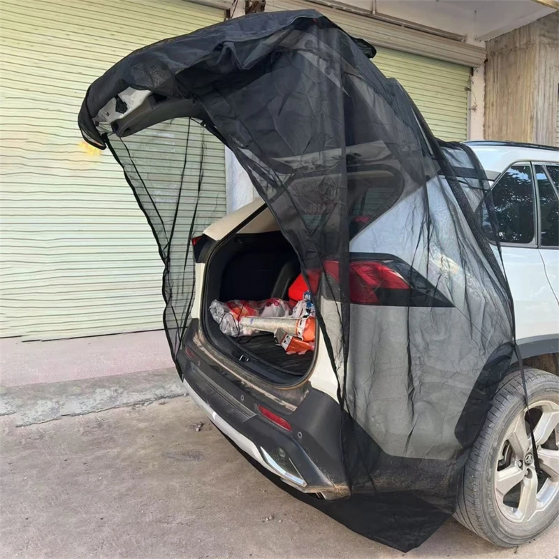 Car Camping Tailgate Mesh Screen For Suv Easy Installation Car Camping Accessories with Fastening, No H9EE