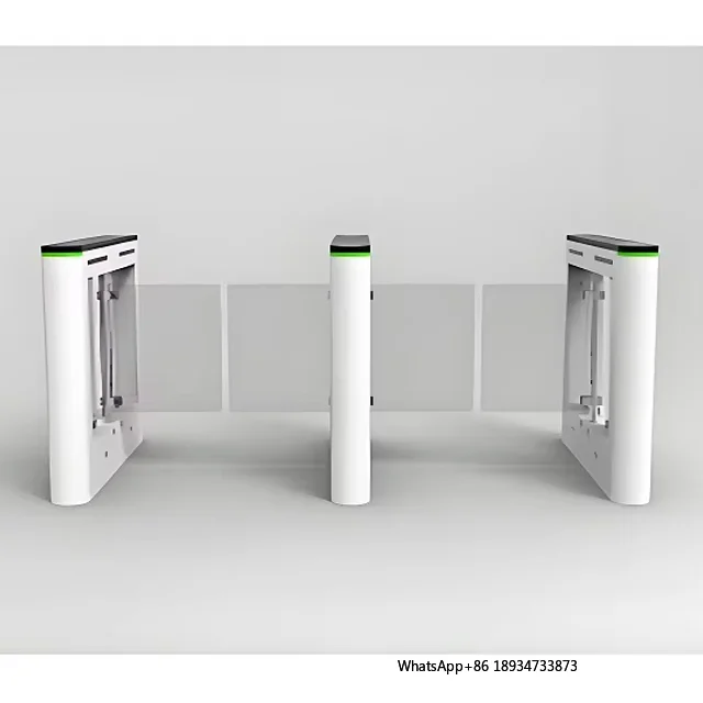 Baked Enamel Arc-shaped Speed Gate Swing Barrier Biometric Turnstile Gate Ticketing System Turnstile