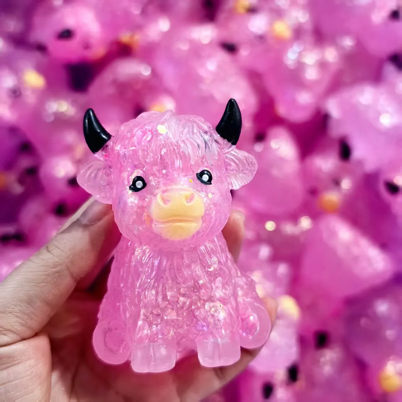Needoh Scottish Highland Cow Squishy Slow Rebound Anxiety Relief Fidget Squishy Juegos Squishy - view 6