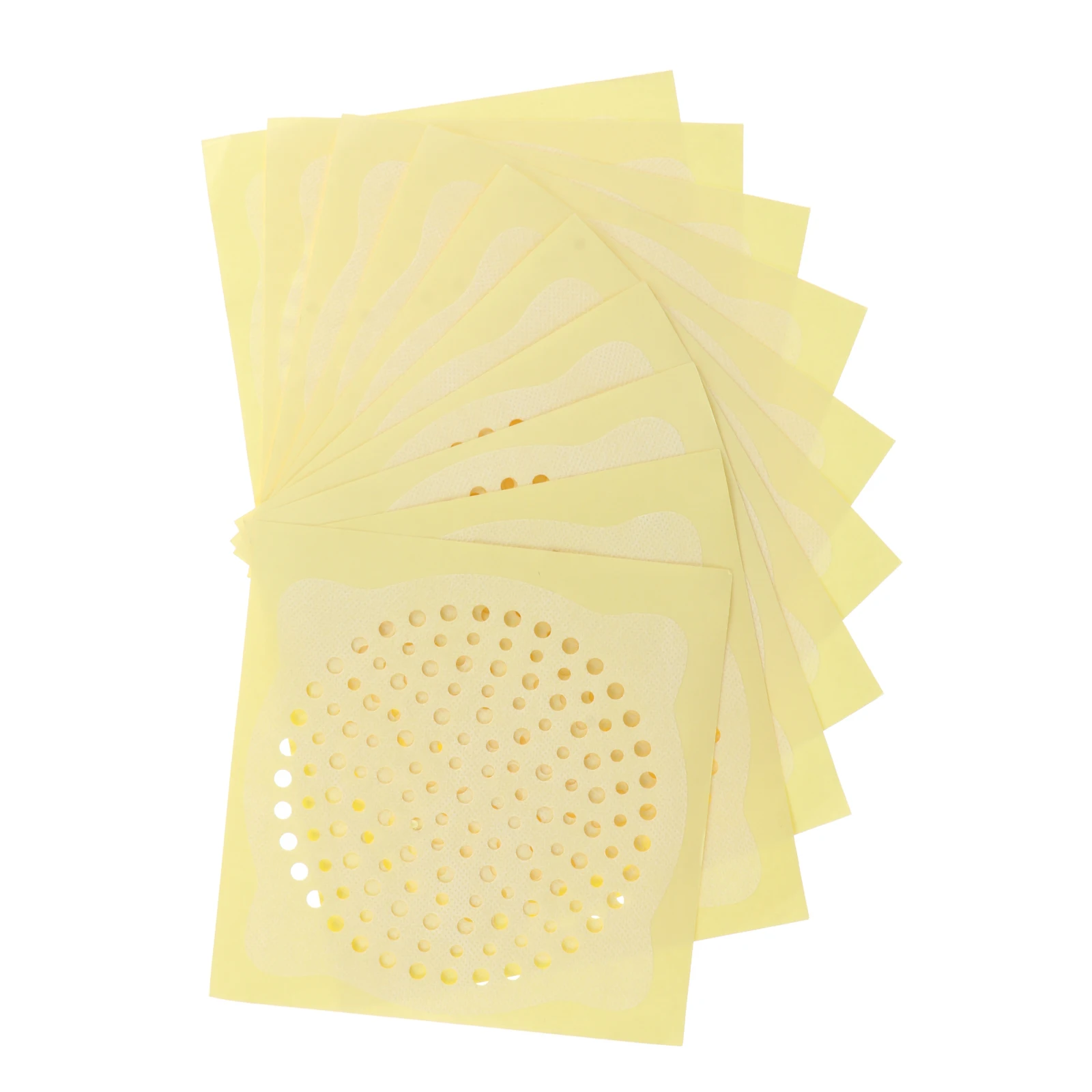 

50 Pcs Anti blocking Hair Filtering Stickers Bathroom Sink Drain Hole Pipe Disposable Floor Sewer White Mesh Fine Practical