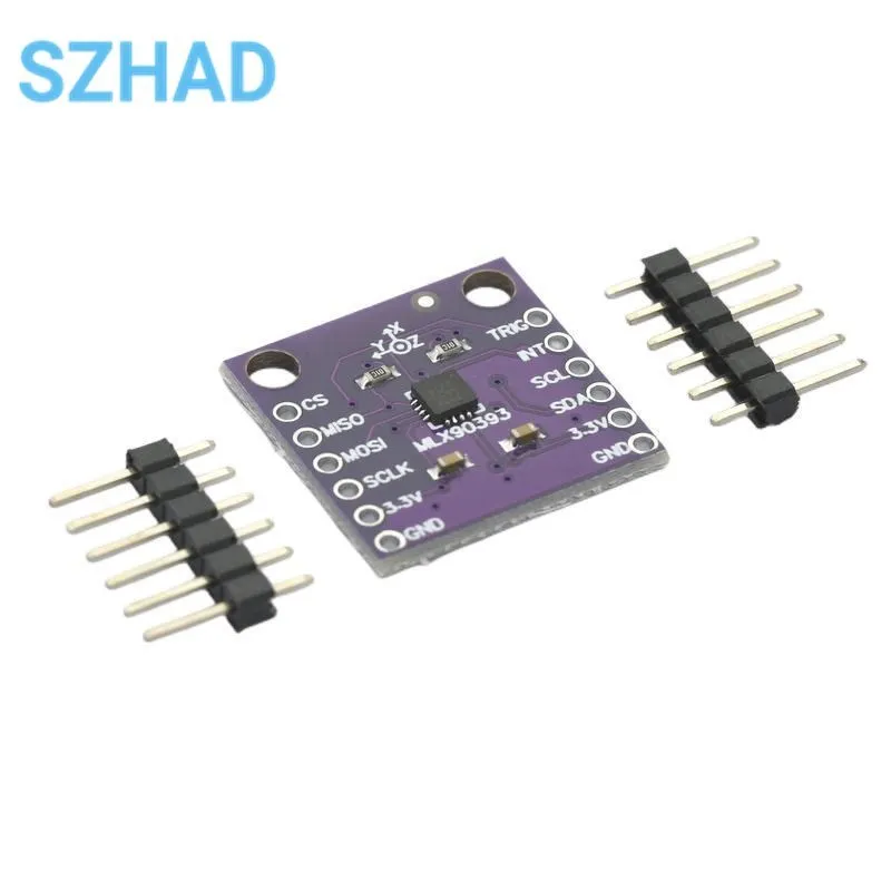 MLX90393 Three Digital Hall Sensors 3D Position Of The Rotational Angular Displacement Sensor Board Contactless