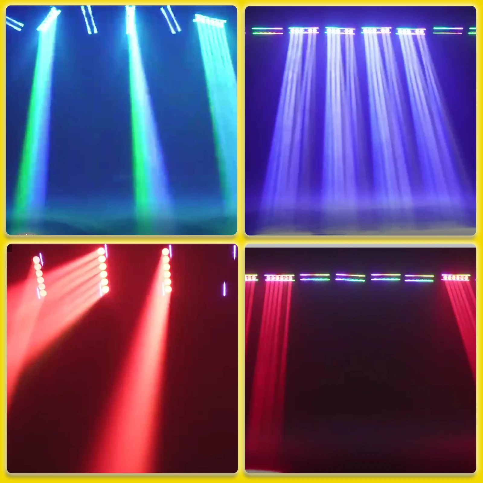 LED 6 x 20W Moving Head Light with Running Effect DMX512 Control, Professional DJ/bar/Party/Performance/Stage Lighting Control D