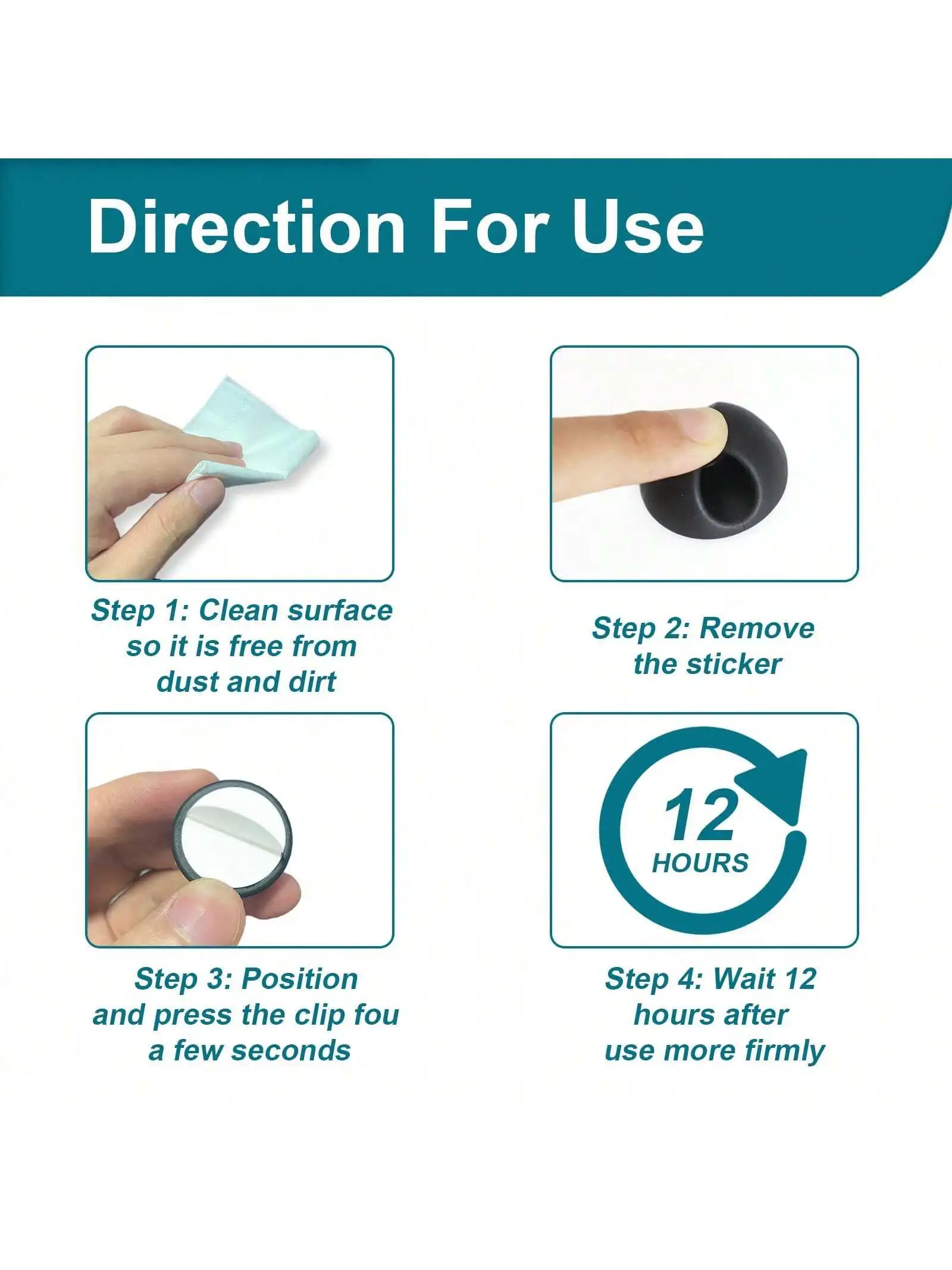 6pcs Cable Clips Organizer for Phone Charging Cable, Cable Holder for Computer, USB Cable, Mouse, Headphone Cable - White