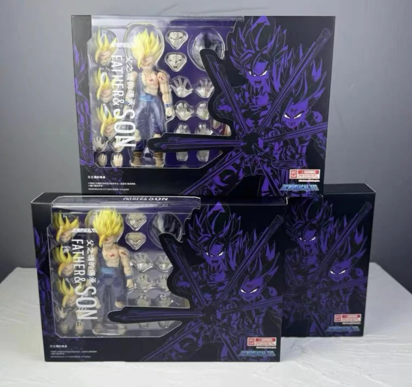 In Stock Dragon Ball Demoniacal Fit Df Shf Father And Son Set Goku Gohan Action Figure Toy Model Gift Christmas Gift Toys