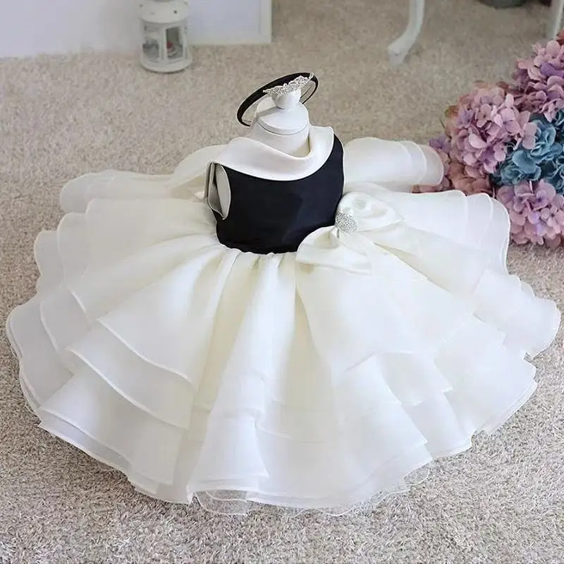 Girls Birthday Party Evening Dress Princess Dress 1-15 Y Baby Girls Wedding Sleeveless Three-Dimensional Butterfly Mesh Carnival