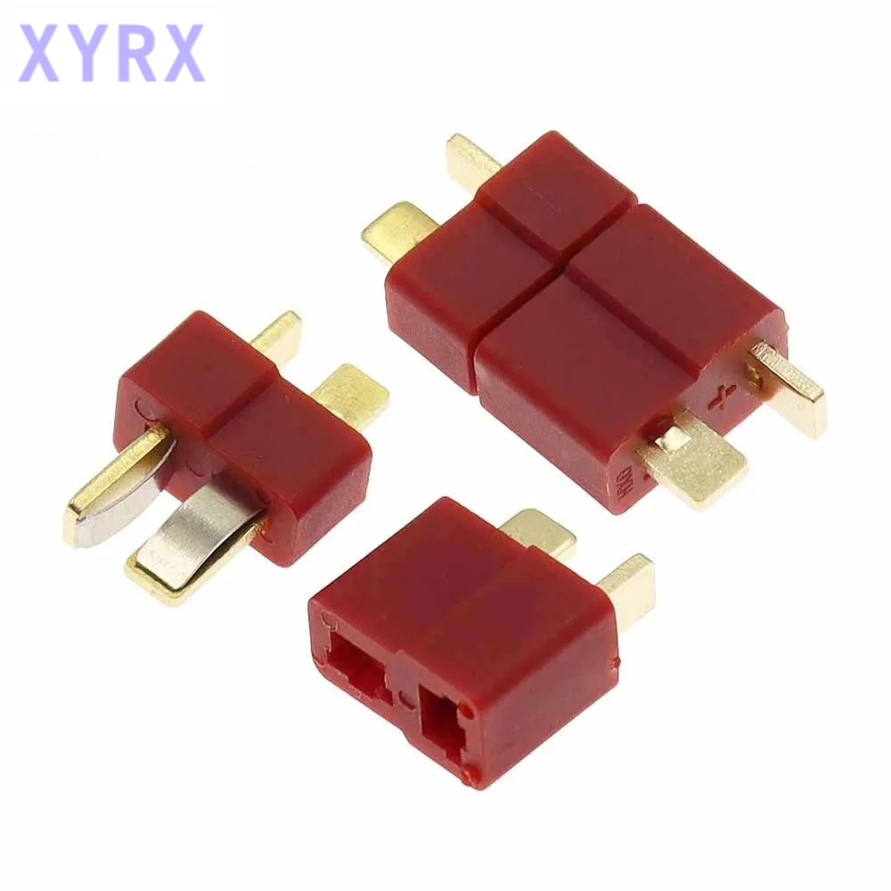 In spot 10PCS Anti-skidding Deans Plug T Style Connector Female / Male for RC Lipo Battery ESC Rc Helicopter