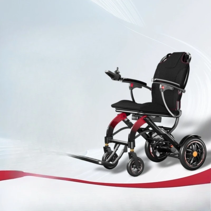 Carbon fiber, electric wheelchair, intelligent automatic elderly, dedicated lightweight and small