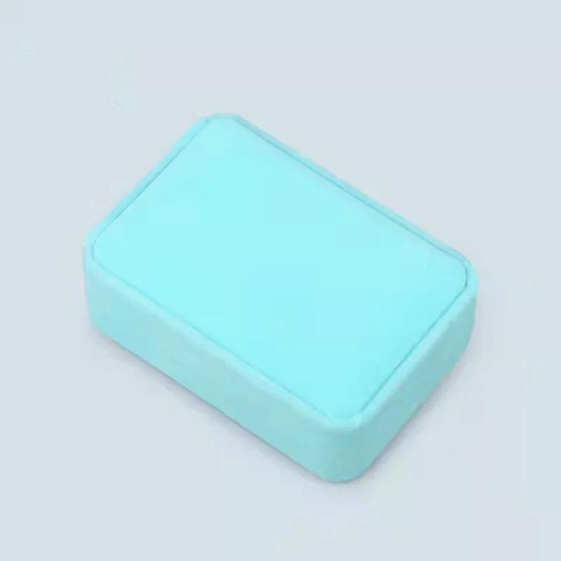 Jewelry Boxes For Ring Necklace Pendants Soft Blue Velvet High Quality Luxury Packaging Beautiful Boxes