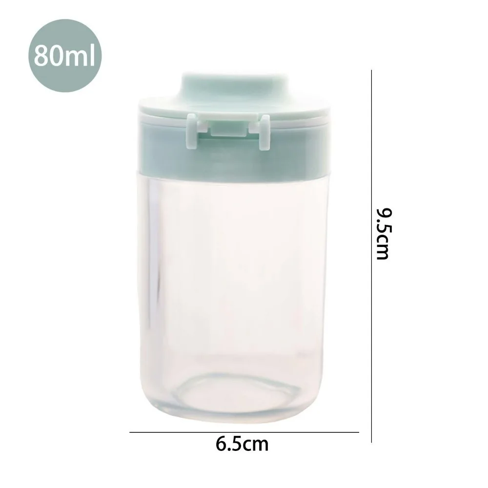 

80ML Baby Milk Powder Box Double-Flip Transparent Milk Powder Packaging Box Moisture-proof Leakproof Milk Powder Storage Bottle