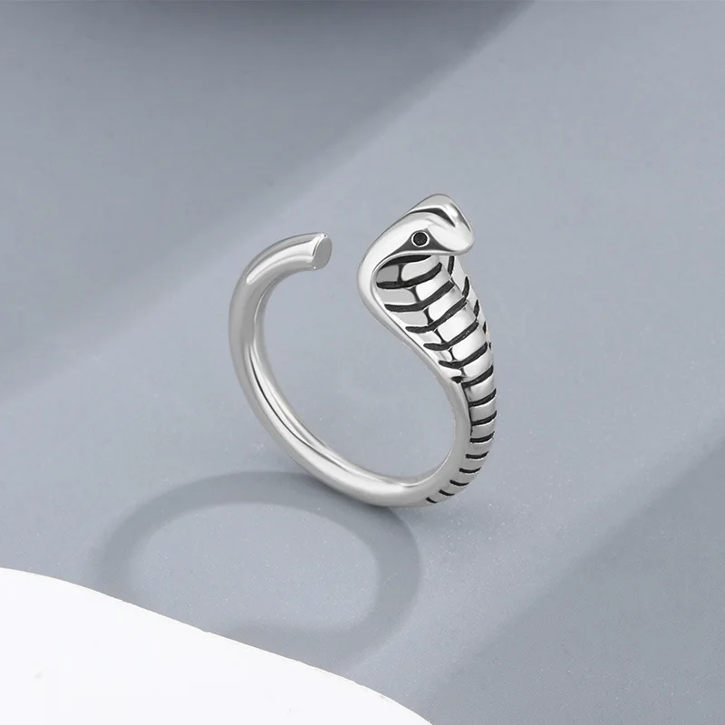 Anillos estéticos Cobra de Plata de Ley 925 para mujer, accesorios de joyería de alta calidad para boda, joyería para mujer, Argent 925