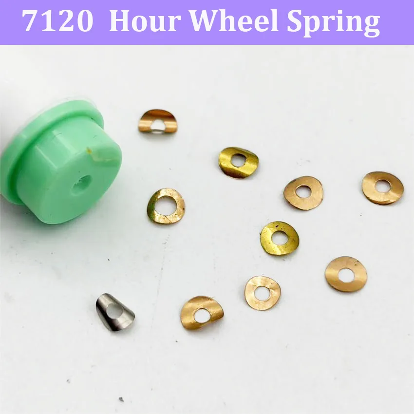 Watch Movement Accessories - Hour Wheel Spring for 7120 Domestic Movement with Washer Suitable for Watch Repair Parts