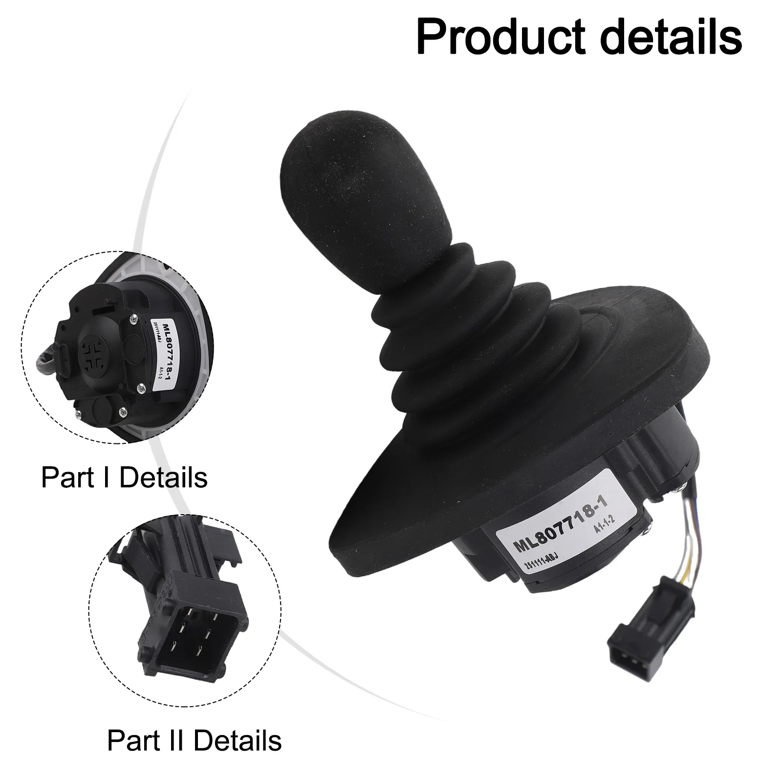 Forklift Control Black Forklift Controller Handle Forklift Joystick Controller ABS Material OEM Number 7919040042 Quick Install