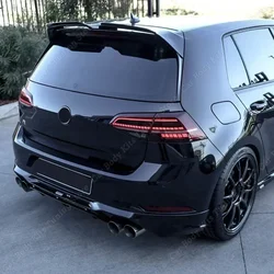 Oettinger Style Gloss Black Rear Roof Spoiler Rear Trunk Diffuser Tail Wing For Volkswagen Golf 7 7.5 MK7 7.5 GTI R 2013-2019