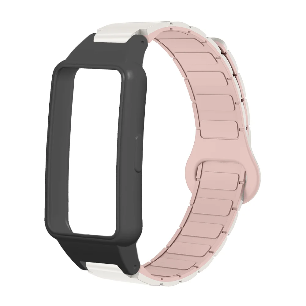 

12mm Magnetic Watch Strap For Huawei 6/6Pro/6NFC/7 Honor 6/7 Armor Style Quick Release Soft Silicone Case Smartwatch Band Unisex