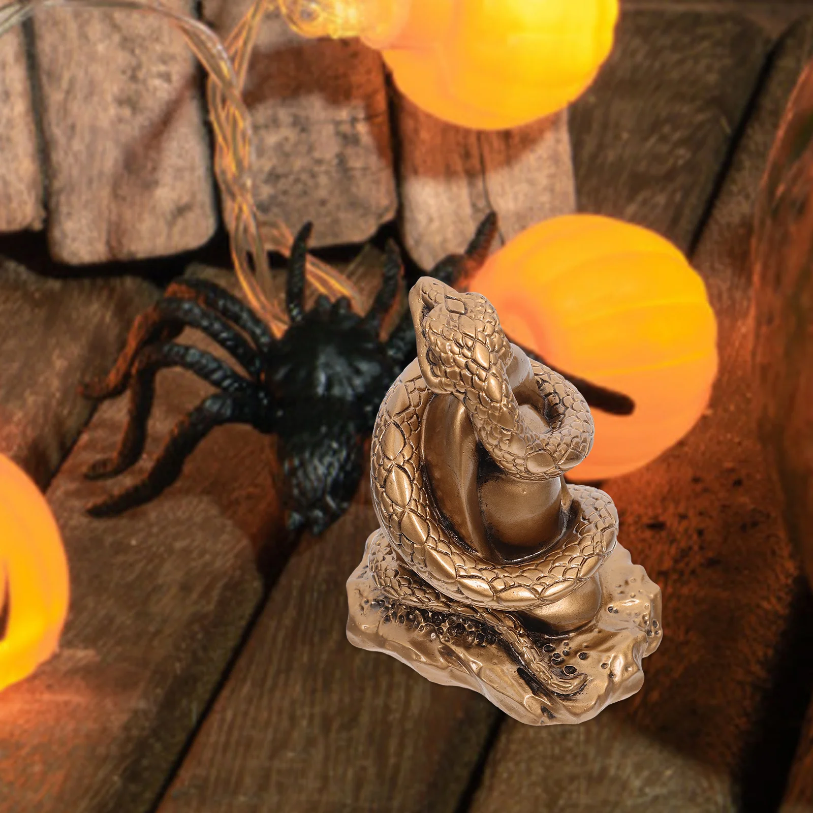 

Zodiac Snake Statue Lunar New Year Decorations Chinese Figure Mini Figurines Style Resin Lucky Miniature Man