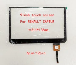 9 Inch Touch Screen Sensor Digitizer For Renault Captur HC-1140 HC-16GT911 ZCC-4163-9