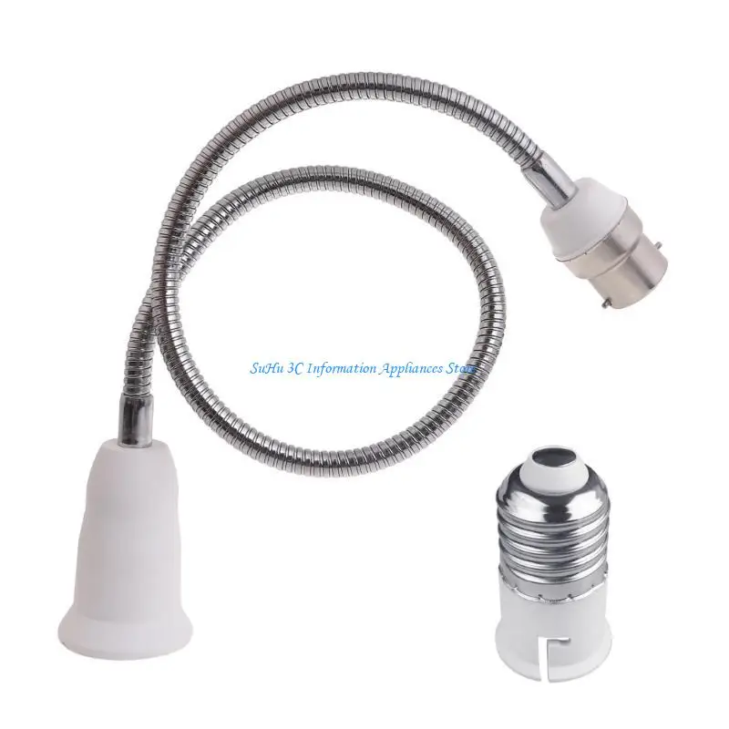 Adaptateur d'extension douille E27, Extension d'ampoule B22 à E27, extension douille Flexible pliable, col cygne