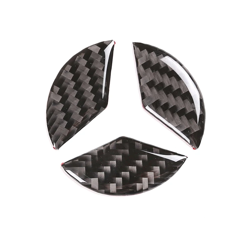 Car Interior Carbon Fiber Steering Wheel Decoration Patch Frame Cover Trim Accessories For Mercedes Benz B GLB Class W247 X247