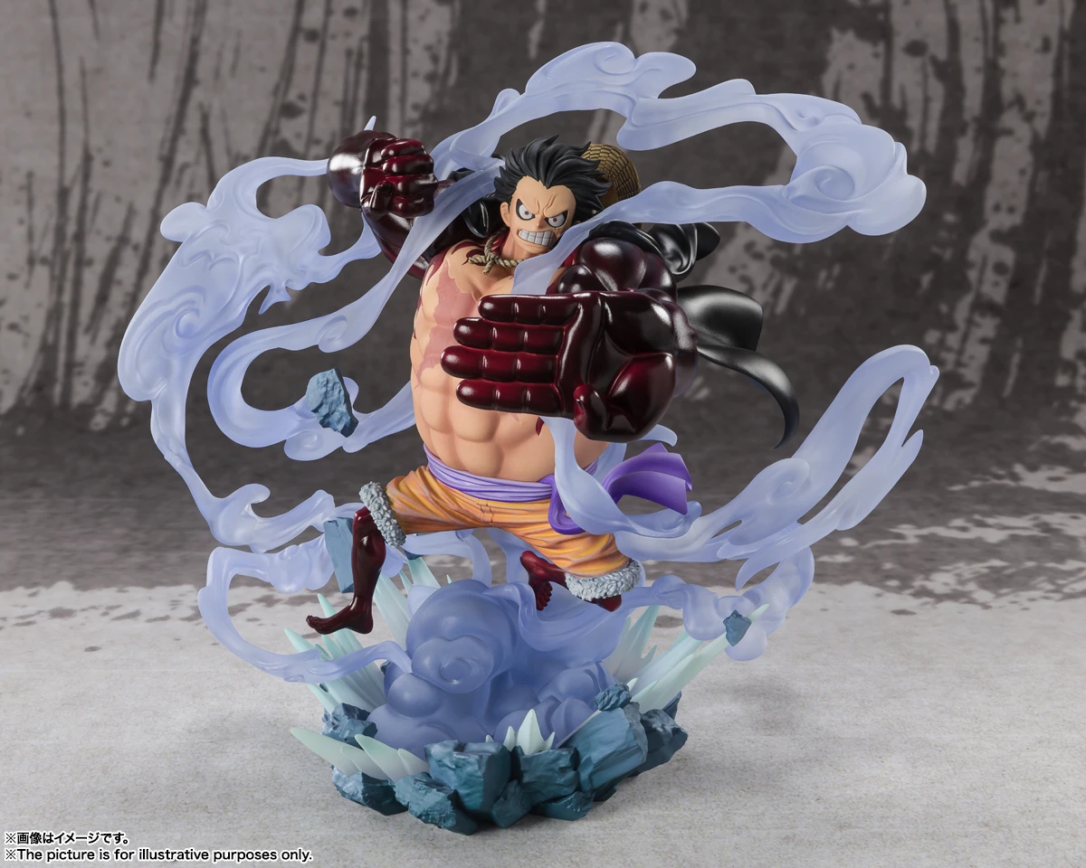 In Stock BANDAI Figuarts ZERO Three Captains Battle of Monsters on Onigashima Gear 4 Monkey D Luffy Figure Anime One Piece Model view 2