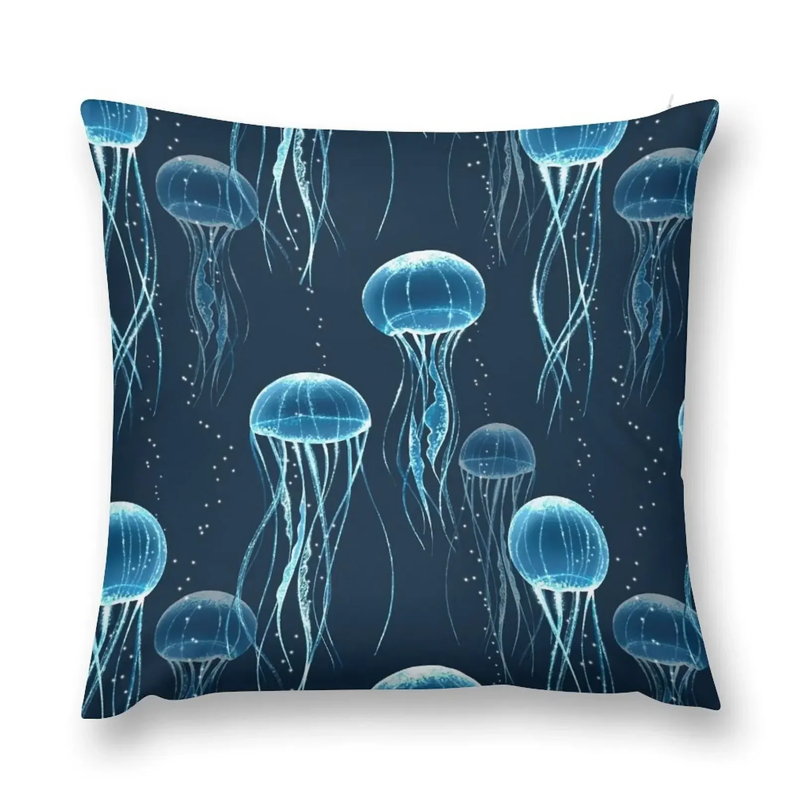 Glowing jellyfish Throw Pillow New year Cushions For Decorative Sofa christmas supplies ornamental pillows pillow