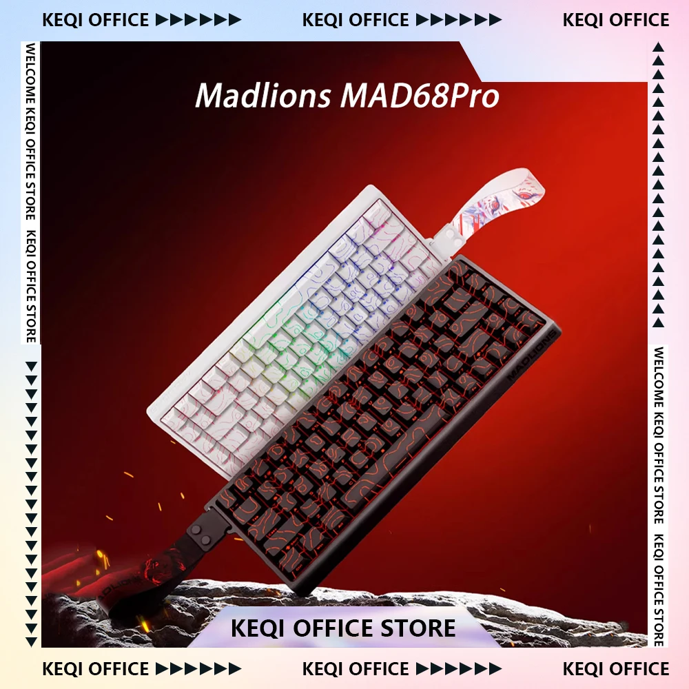 MADLIONS Madcatz Mad 68 Pro Magnetic Switch Mechanical Keyboards 8K Hot Swap Gaming Wired Keyboard Custom PC E-sports Gifts