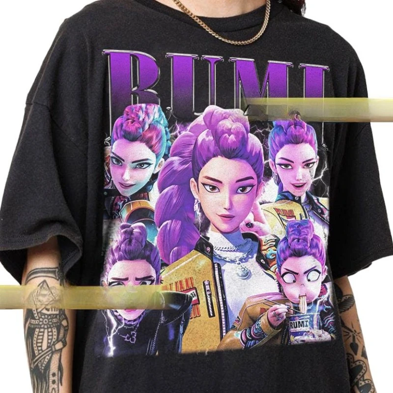 

European American Limited Rumi Huntrix Kpop Demon Hunters Shirt, Vintage T-Shirt, Gift For Women and Man Unisex T-Shirt